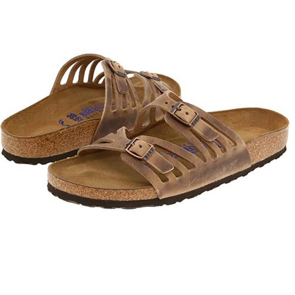 Birkenstock Granada Tobacco Brown Size 38 US 7 - Picture 1 of 5